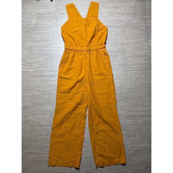 Everlane Pants - Everlane The Fatigue Apron Jumpsuit Amber Gold Womens 8 Organic Cotton